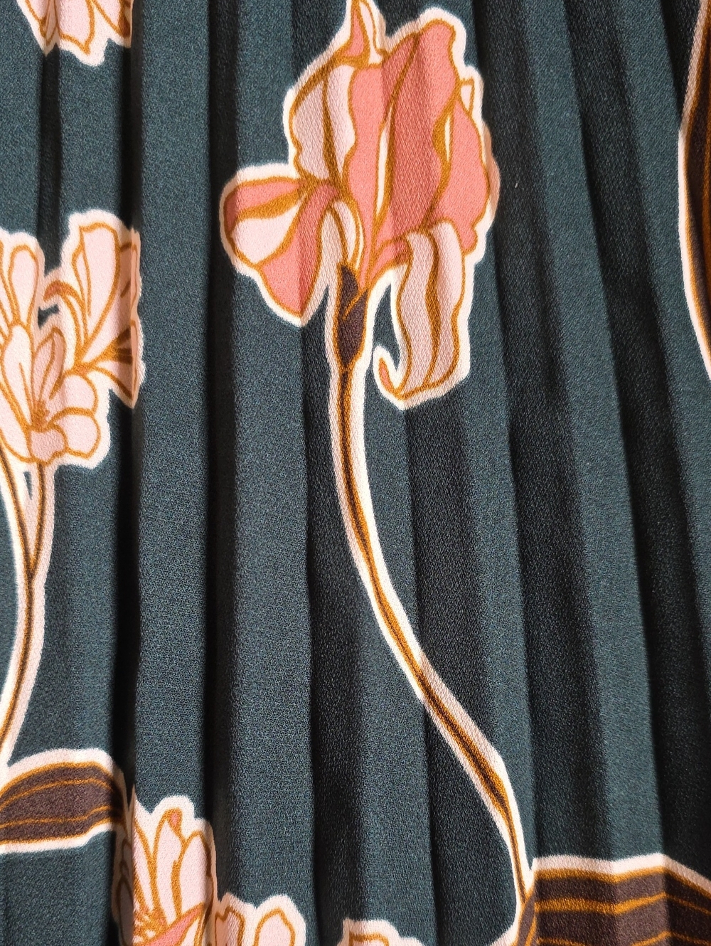 DR2 Pleated Floral Midi Skirt - Picture 15 of 15